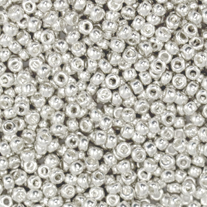 Rocailles Miyuki 11/0 Bright sterling silver plated 11-961