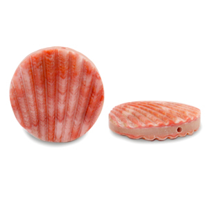 Perline di conchiglia 20mm rosso