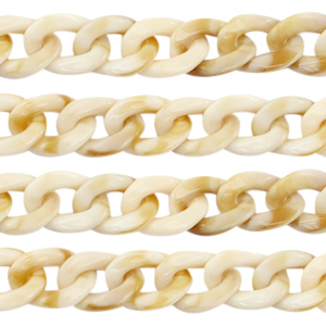 Catena in acrilico 19mm beige
