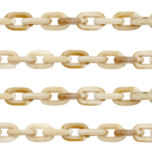 Catena in acrilico 15mm beige