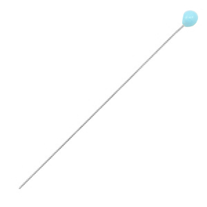 Componenti di metallo DQ chiodini testa tonda 52mm argento antico-blu chiaro (privo di nichel)