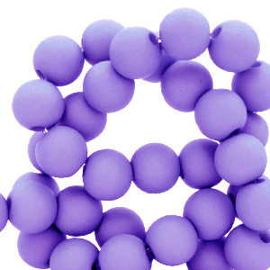 Perline in acrilico 6 mm opaca viola ultravioletta