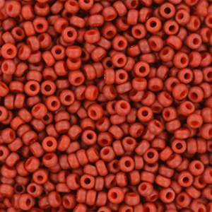 Rocailles Miyuki 11/0 Opaque matte terra cotta red 11-1236
