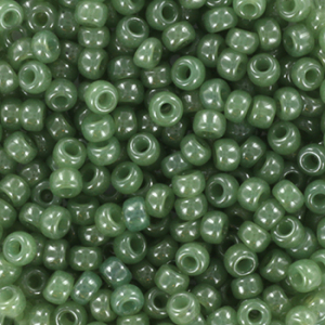 Rocailles Miyuki 8/0 Ceylon translucent sage green 8-2375
