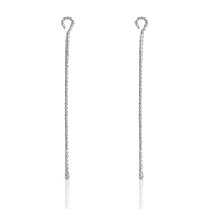 Componenti in acciaio inossidabile chiodino a occhiello 50mm argento
