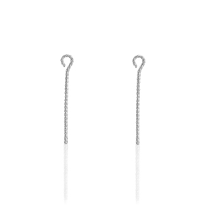 Componenti in acciaio inossidabile chiodino a occhiello 30mm argento