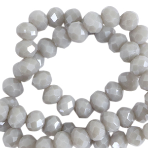 Perline sfaccettate 6x4 mm rondella viola nebbia-effetto perlato