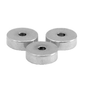 Perline in acciaio inossidabile rondella 6mm argento