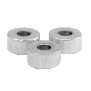 Perline in acciaio inossidabile rondella 4mm argento