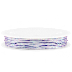 Coda di topo intrecciato 1mm viola lilla metallico