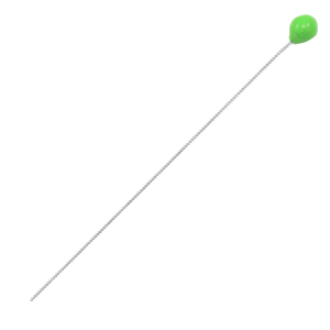 Componenti di metallo DQ chiodini testa tonda 52mm argento antico-verde neon (privo di nichel)