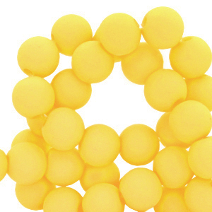 Perline in acrilico 4 mm giallo ardente