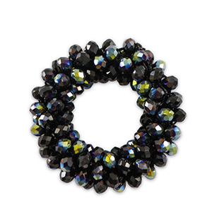 Ciondoli sfaccettati 32mm blu notte scuro AB