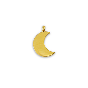 Ciondoli in acciaio inossidabile La Luna oro