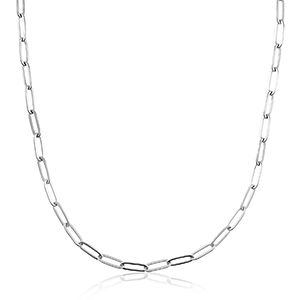 Collane in acciaio inossidabile maglia argento