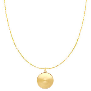 Catena Polaris Steel (acciaio inox) con castone per cabochon 20mm oro