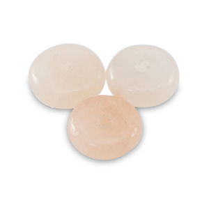 Perline di pietra naturale Quarzo a rondella 6mm biancastro pesca