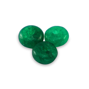 Perline di pietra naturale Calcedonio a rondella 4mm verde classico