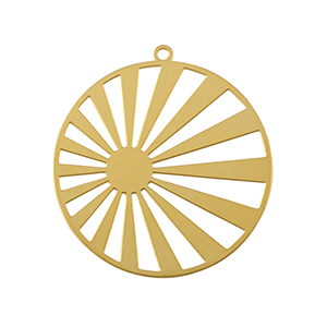 Ciondoli in acciaio inossidabile boh&eacute;mien 28mm oro