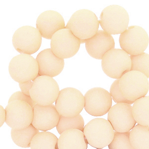 Perline in acrilico 4 mm beige pesca