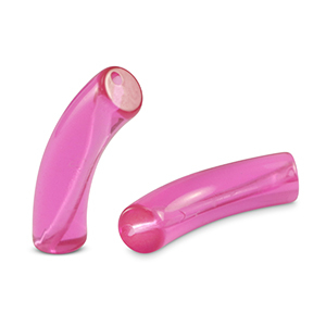 Perline in acrilico tubo viola magenta