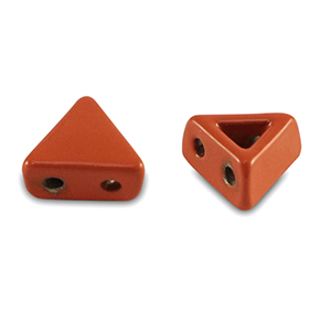 Perline Tile triangolo rosso corallo