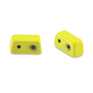 Perline Tile rettangolo giallo