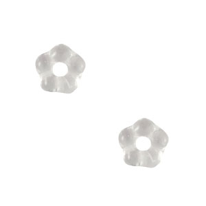 Perline Rep. Ceca fiore 5mm cristallo