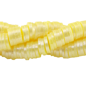 Perline Katsuki 4mm giallo chiaro-effeto perlato