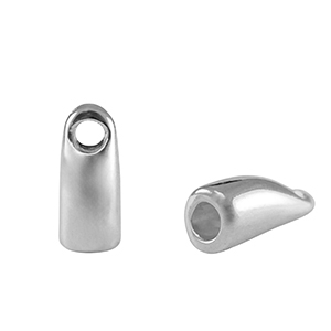 Terminali di metallo DQ &Oslash;2.8mm argento antico (privo di nichel)