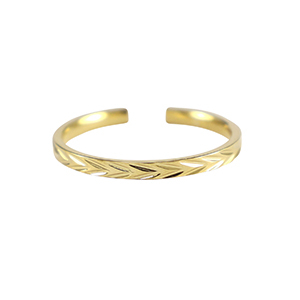 Anelli in acciaio inossidabile oro