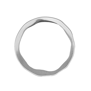 Ciondoli in acciaio inossidabile 28mm argento