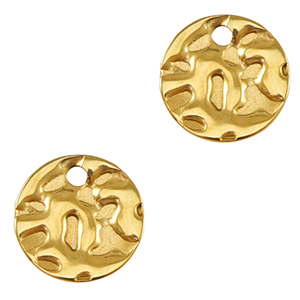 Ciondoli in acciaio inossidabile 10mm oro