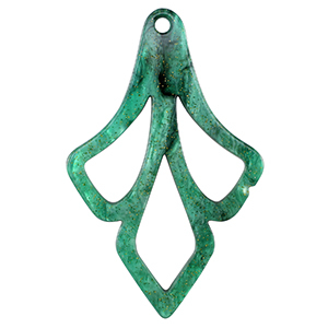 Pendenti in resina multicolore verde