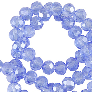 Perline sfaccettate 3x4mm rondella blu schivatore
