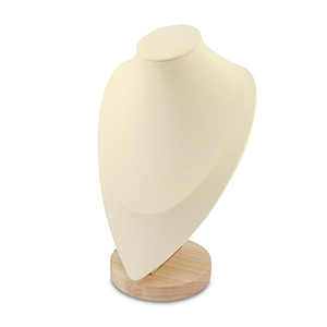 Espositore per bigiotteria busto per collane natural-beige