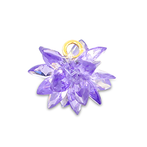 Ciondoli con Zircone fiore viola