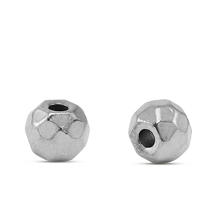 Perline in acciaio inossidabile 6mm argento