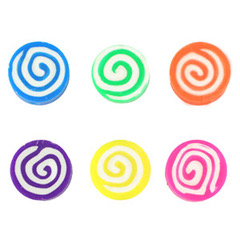 Perline di polimero il twist multicolore