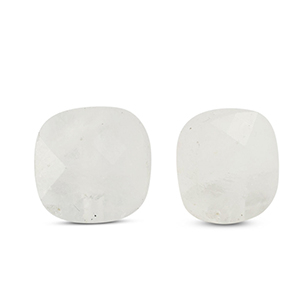 Perline di pietra naturale Vetro quadrate bianco