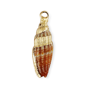 Pendenti di conchiglia prodotti speciali multicolore rosso marrone-oro