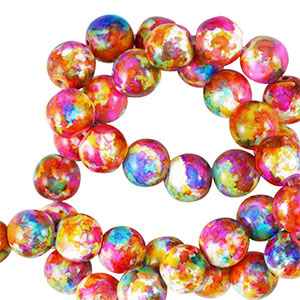 Perline di ceramica 8mm multicolor
