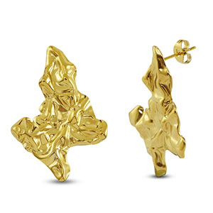 Orecchini in acciaio inossidabile oro