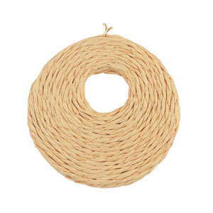 Pendenti in rafia 53mm pesca chiaro