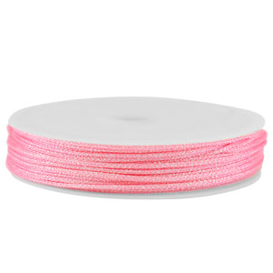 Coda di topo intrecciato 1mm rosa metallico