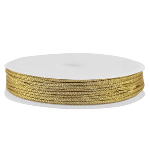 Coda di topo intrecciato 1mm oro metallico