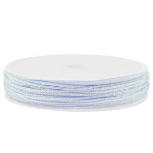 Coda di topo intrecciato 0,8mm blu chiaro-viola metallico