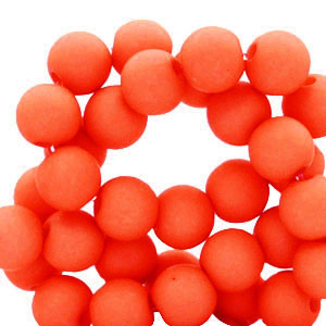 Perline in acrilico 8 mm rosso
