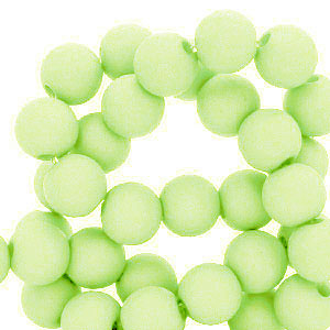 Perline in acrilico 8 mm verde lime