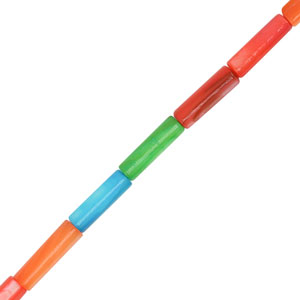 Perline di conchiglia tubo multicolore